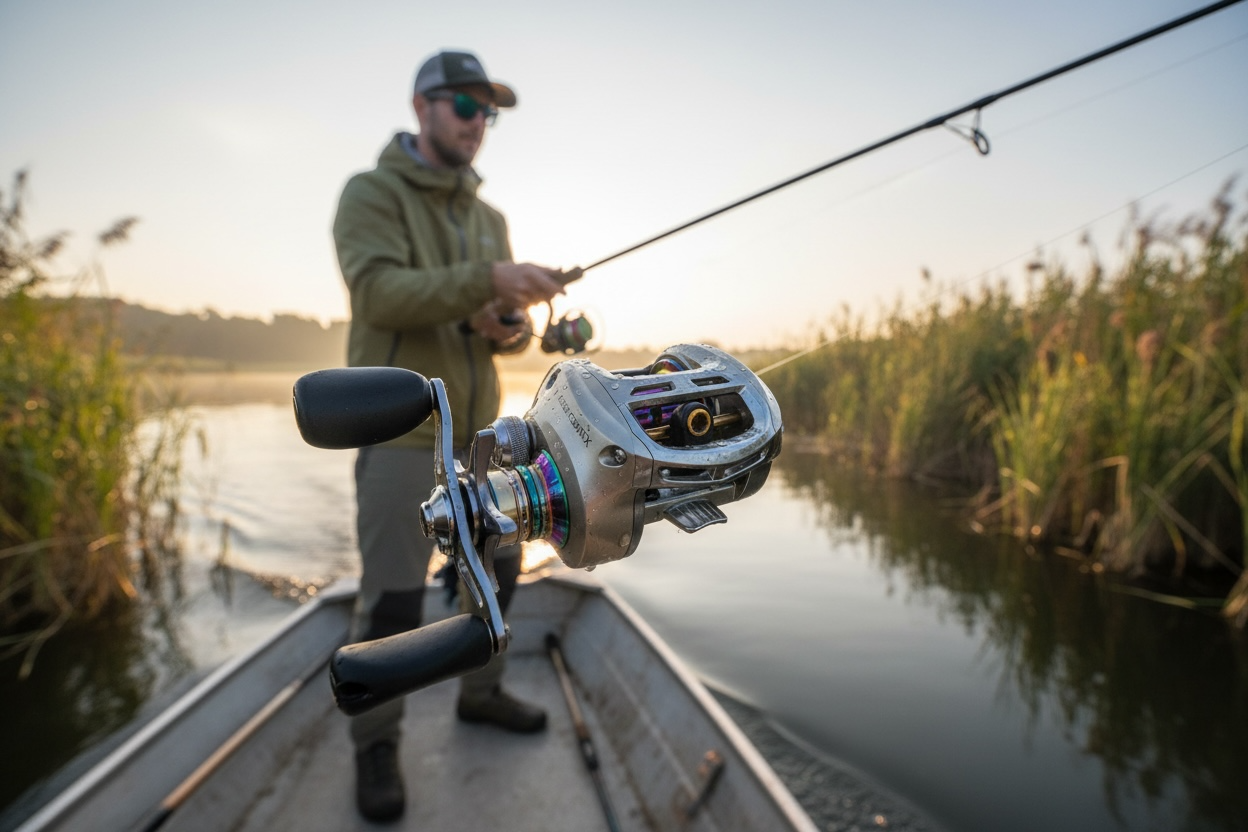Quantum Energy PT Baitcasting Reel – Iridescent Accent – Used