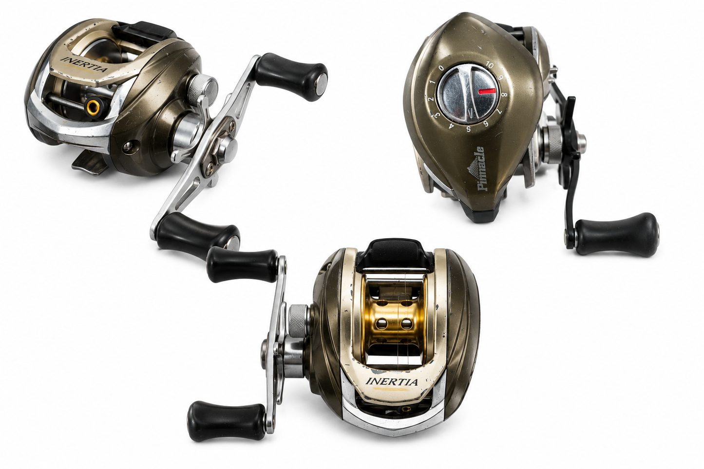 Pinnacle Inertia Baitcasting Reel – Gold/Black