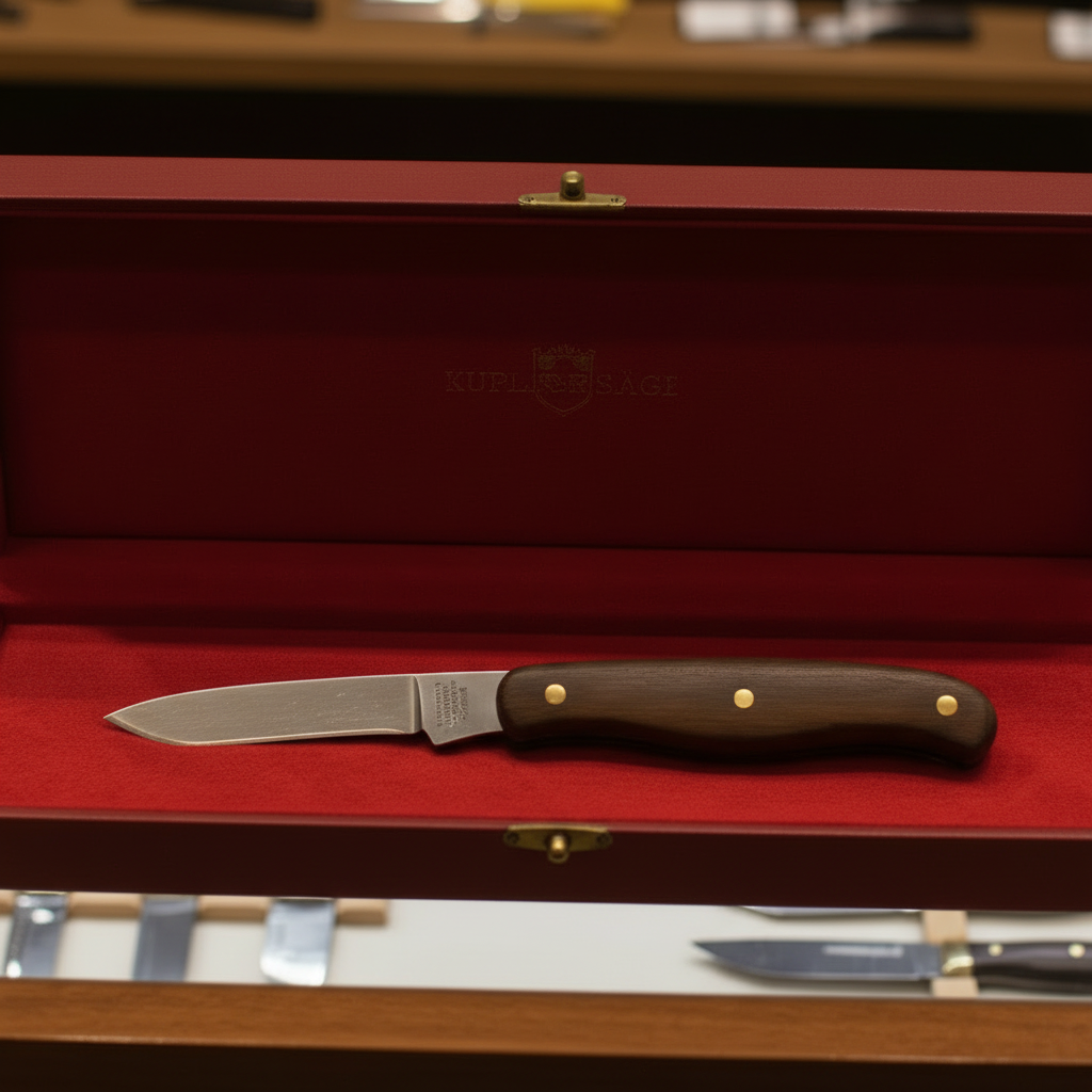 Vintage Victorinox Switzerland Electrician’s Pocket Knife — Wood Handle, Mid-20th Century