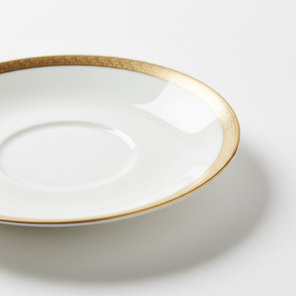Classic Gold Saucer Plate – Fine China 1998