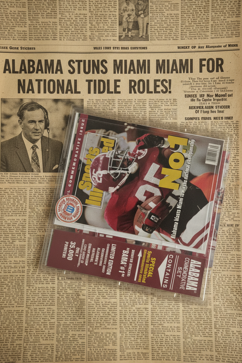 Sports Illustrated 1992 Alabama National Championship Limited Edition Commemorative Set — Sealed | #25 | Only 35,000 Printed