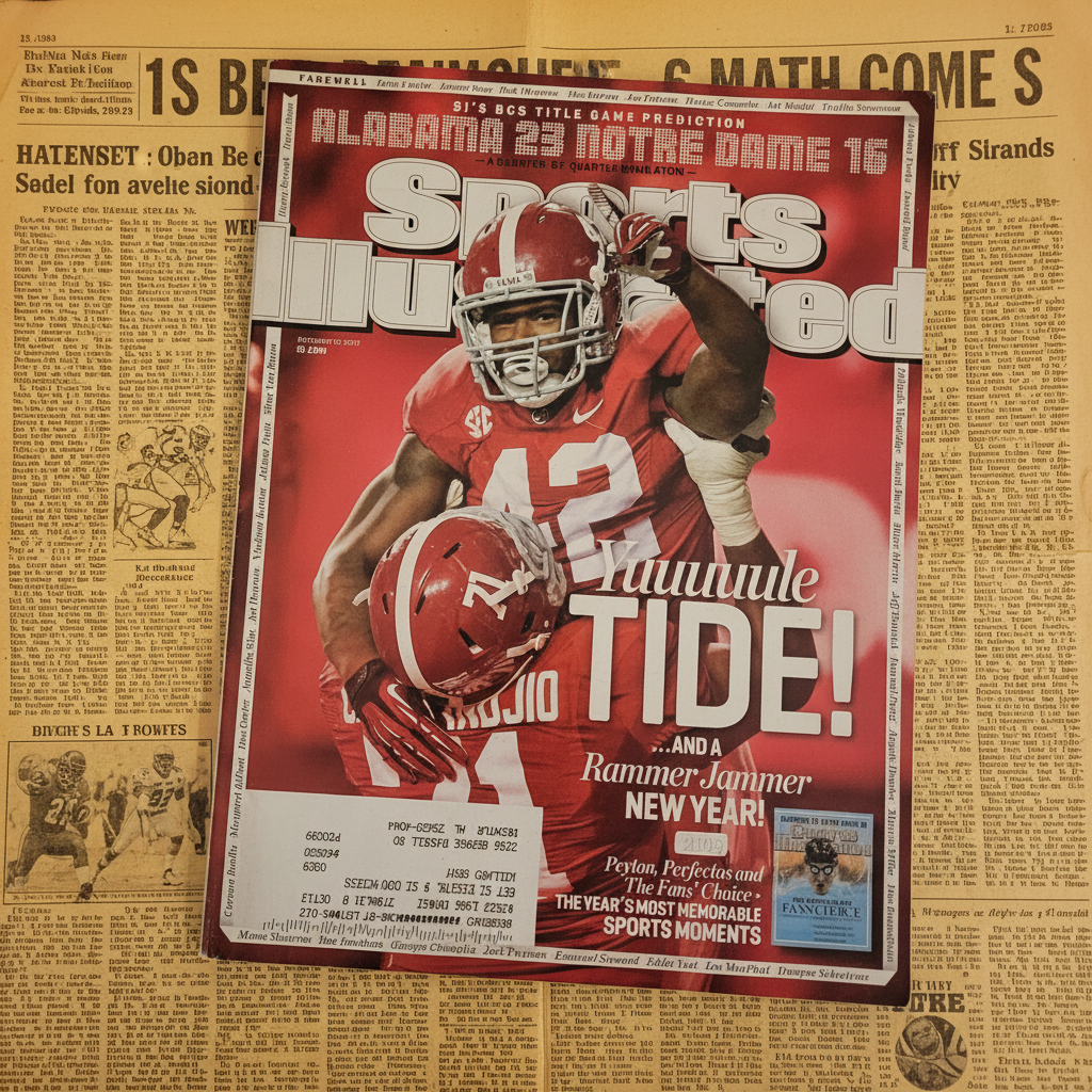 Sports Illustrated Alabama Crimson Tide "Yuuuuule Tide!" BCS Prediction Dec 2012