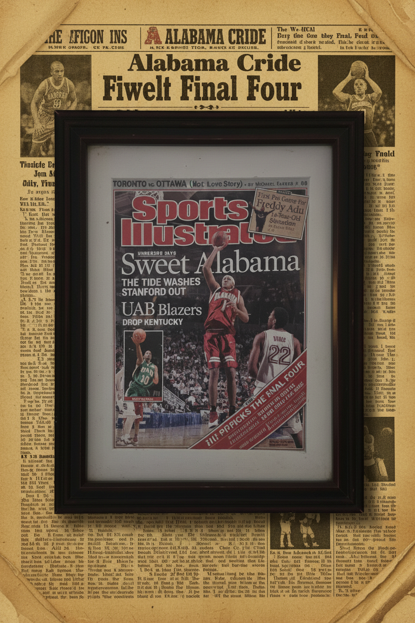 Alabama Crimson Tide "Sweet Alabama" Sports Illustrated Final Four Framed Cover