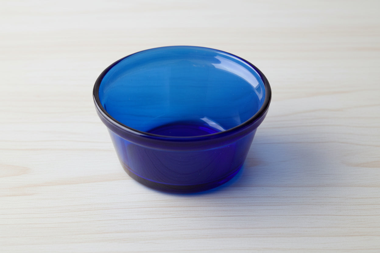 Cobalt Blue Glass Bowl – Vintage Depression Glass Style