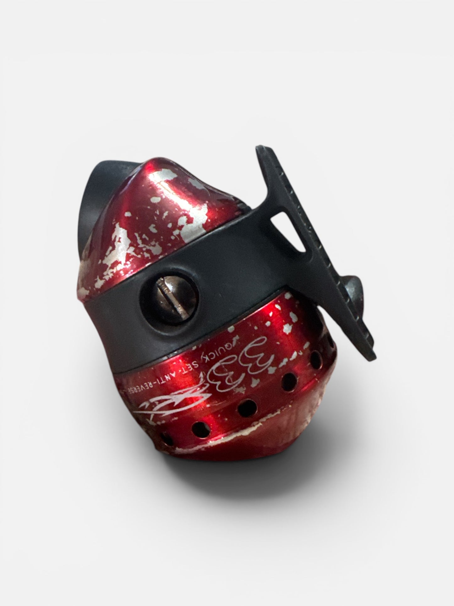 Zebco 33 Custom Spincast Reel – Red (Paint Chips)