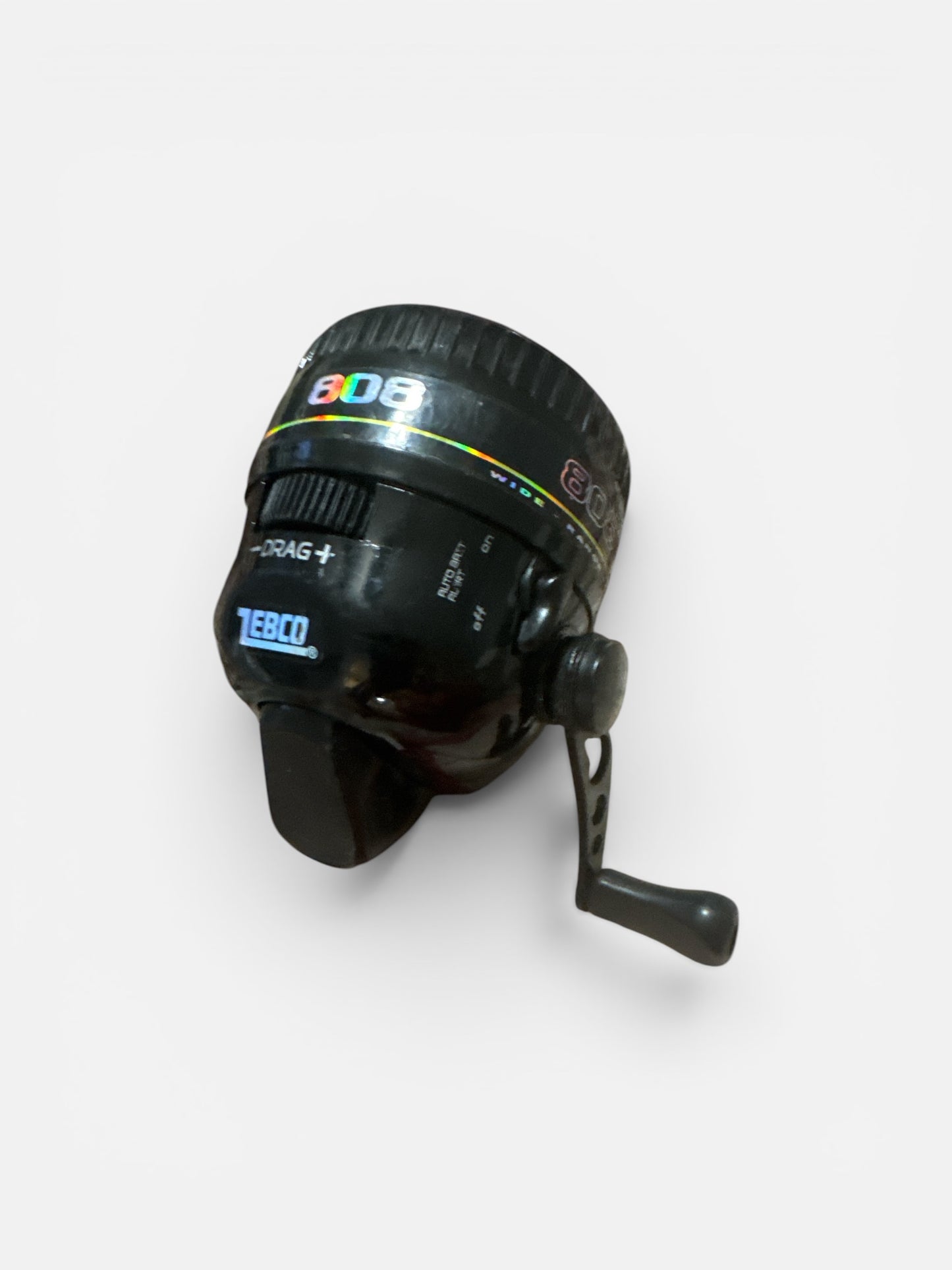 Zebco 808 Spincast Reel – Black/Yellow (Light Scratches)