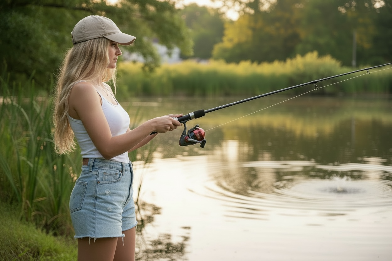 Zebco 33 Custom Spincast Reel – Red (Paint Chips)