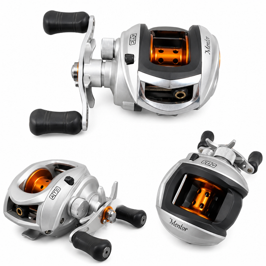 Lew's Mentor ATS Baitcasting Reel – 7.0:1 – Orange Spool