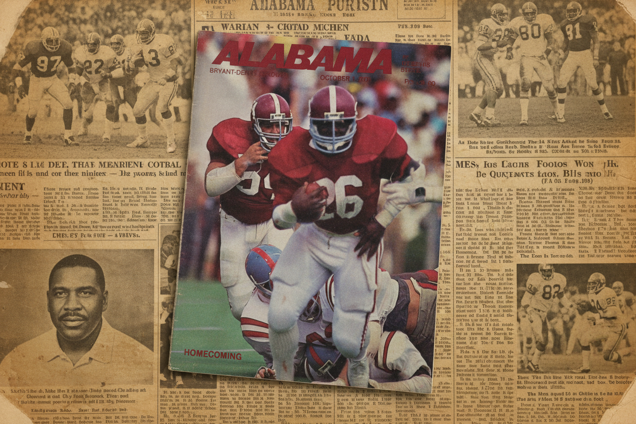 Alabama Homecoming Game Program – Vintage Bear Bryant Era