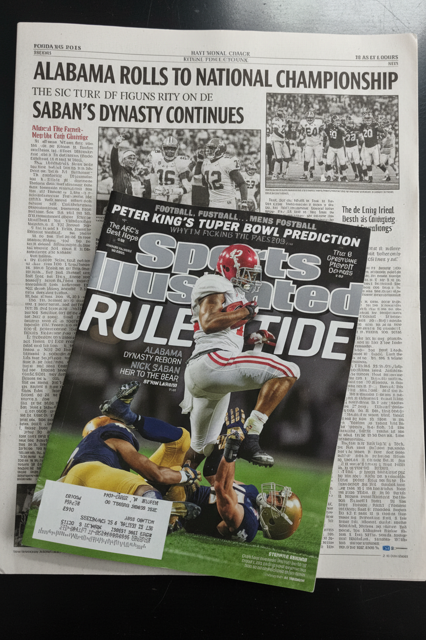 Sports Illustrated — "Rule the Tide" | Alabama Dynasty Reborn | Nick Saban Heir to the Bear | January 2013