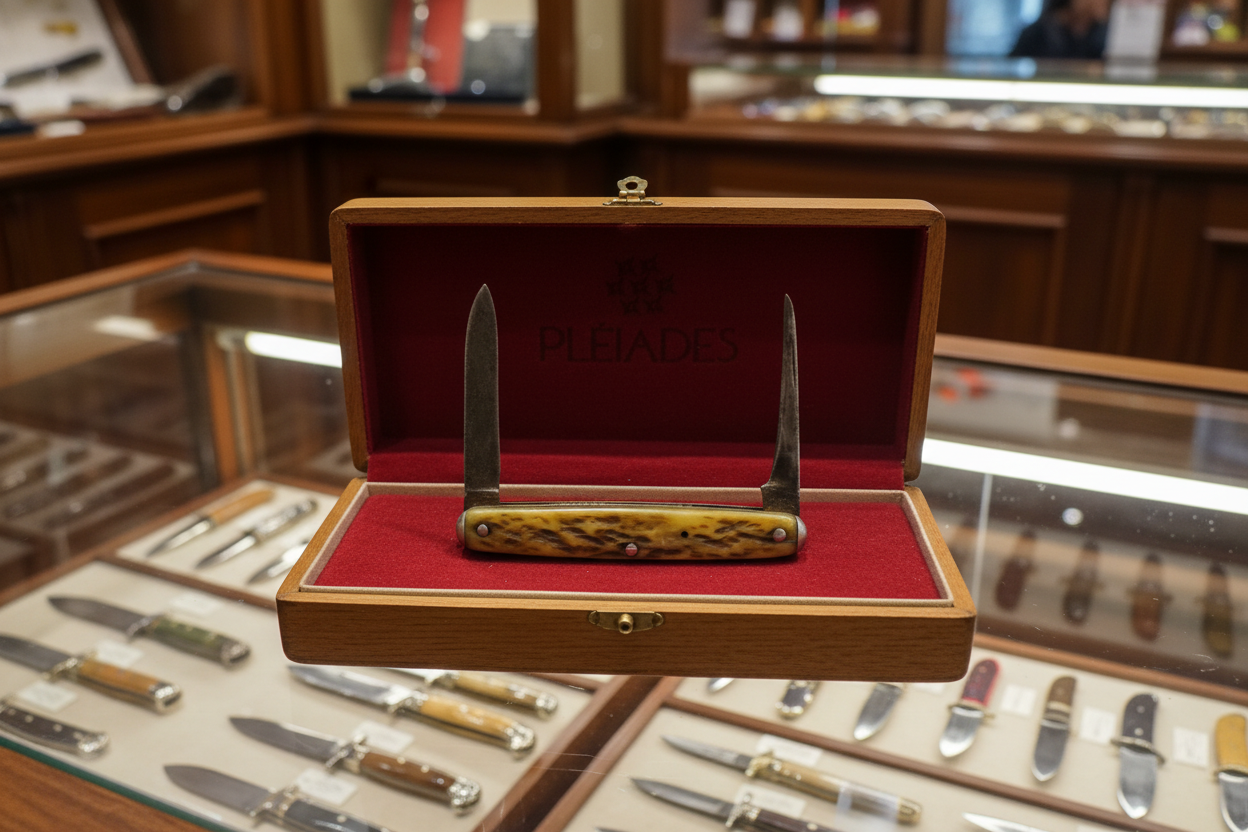 Vintage Boker 2-Blade Pen Knife – Prehistoric Stag Handle, Time Capsule Piece