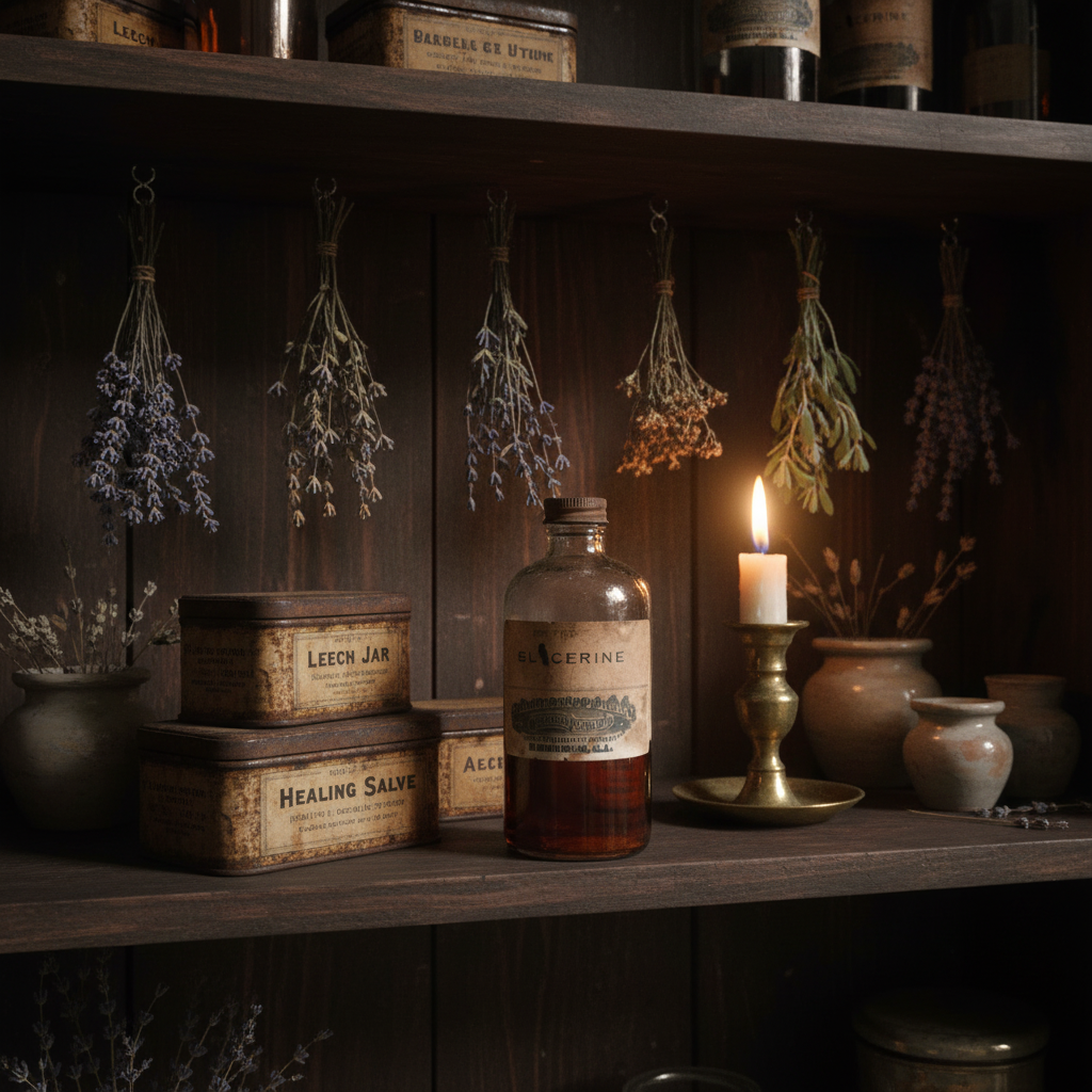 Antique Collier's Drug Company Glycerine Bottle — Birmingham, Alabamaa