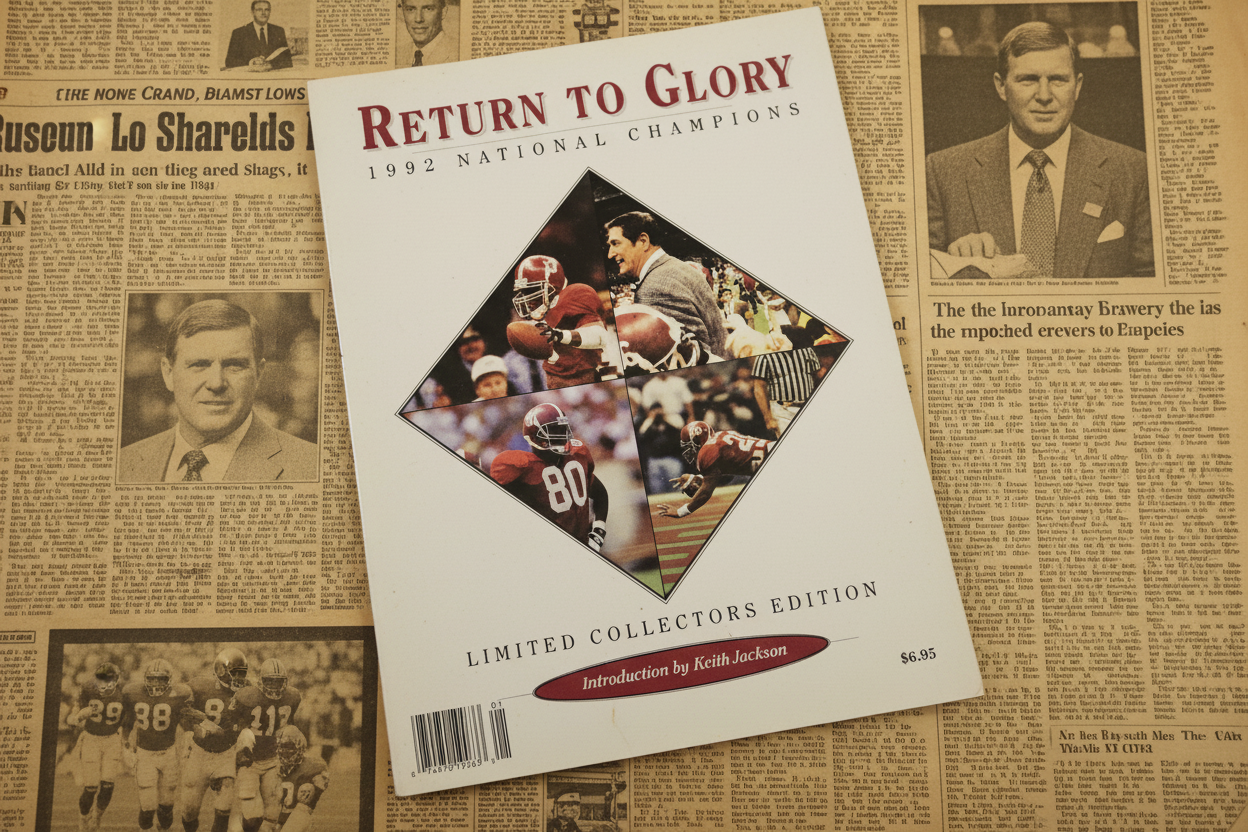 Return to Glory – 1992 Alabama National Champions Limited Collectors Editionstvit