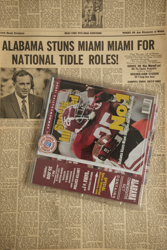 Sports Illustrated 1992 Alabama National Championship Limited Edition Commemorative Set — Sealed | #25 | Only 35,000 Printed