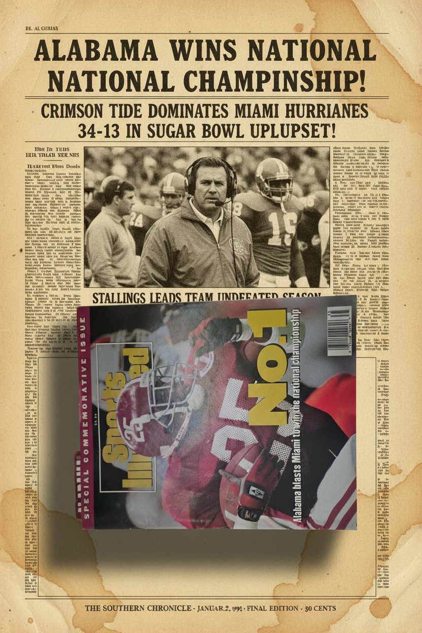 Sports Illustrated Special Commemorative Issue — Alabama Beats Miami 1992 National Championship | No. 1