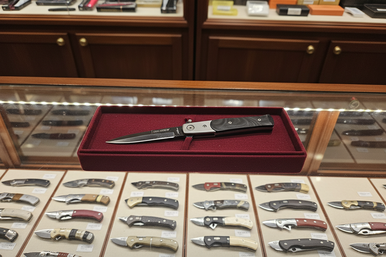 Tac-Force Milano Stiletto Style Folding Knife – Black Blade & Two-Tone Handle