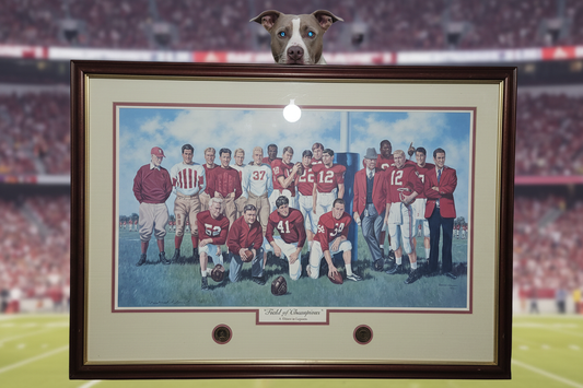 "Field of Champions" — A Tribute to Legends | Signed & Numbered 469/2500 | Double Coin Edition | Alabama Crimson Tide