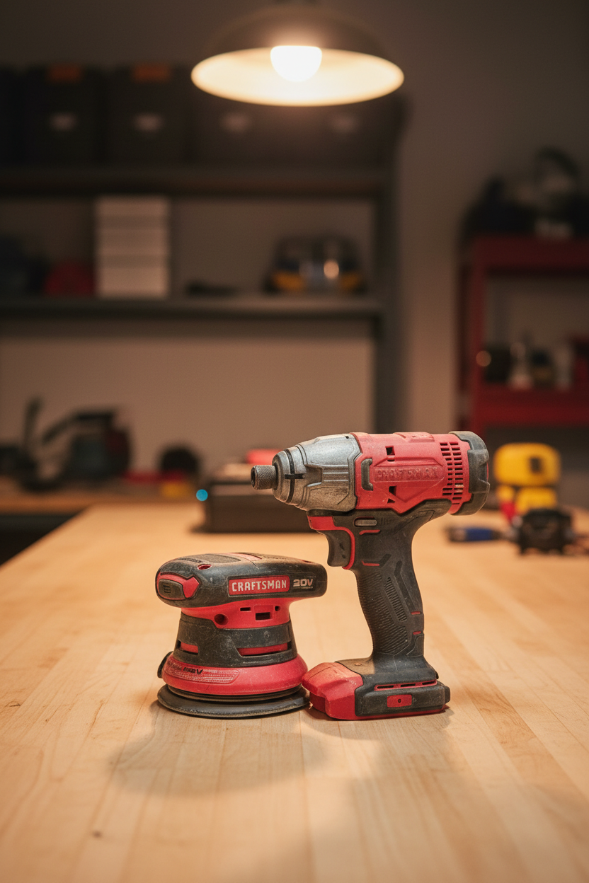 Craftsman 20V Impact Driver & Palm Sander Combo — Tool Only, No Battery or Charger
