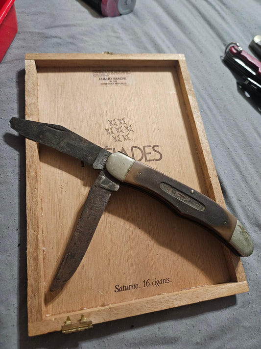Vintage Schrade Old Timer Large Trapper – Restoration Project Knife
