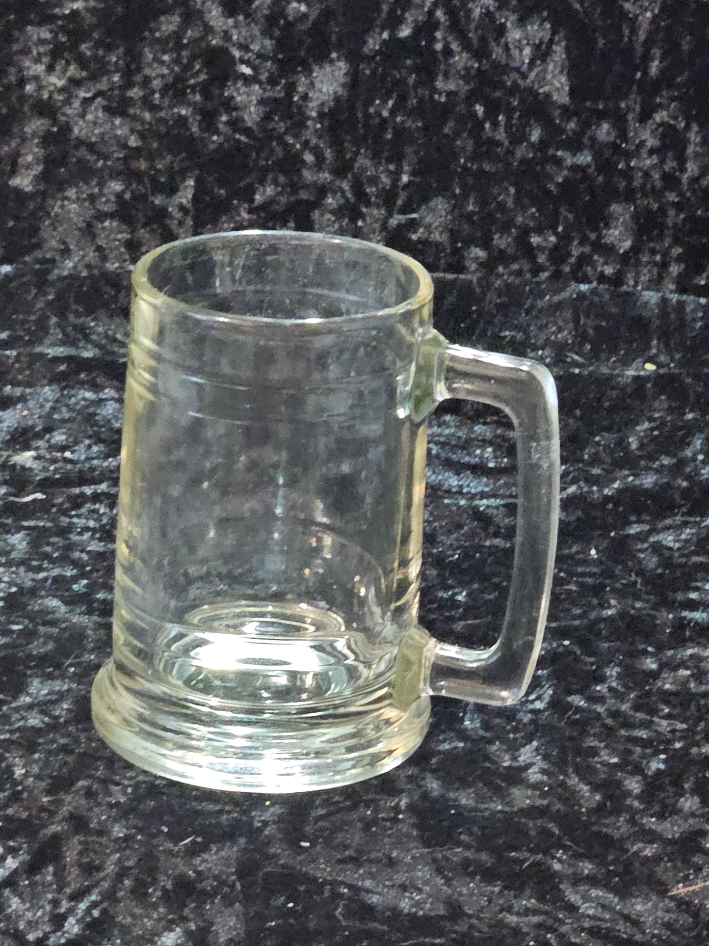 Vintage Clear Glass Beer Mug – Classic Stein Style