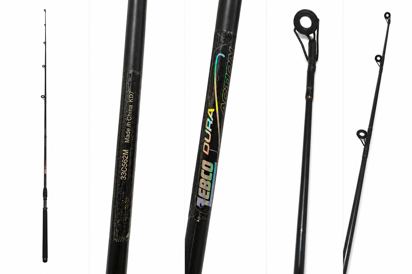 Zebco Dura Action 33C562M Casting Fishing Rod 6’ Medium Action Vintage Style
