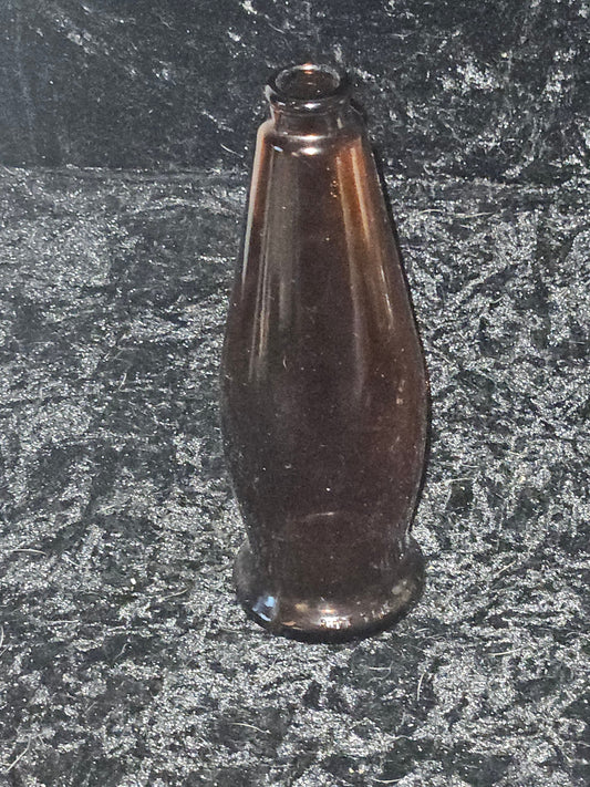 Vintage Michelob Beer Bottle — Amber Glass Teardrop Tulip Shape — Antique Breweriana Collectible