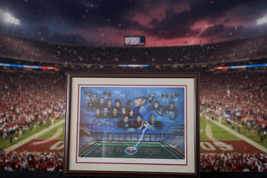Spirit in the Sky – Bear Bryant Alabama Crimson Tide Signed & Numbered Art Print with Certificate of Limited Addition. #809 of 6750. Signed by the artist