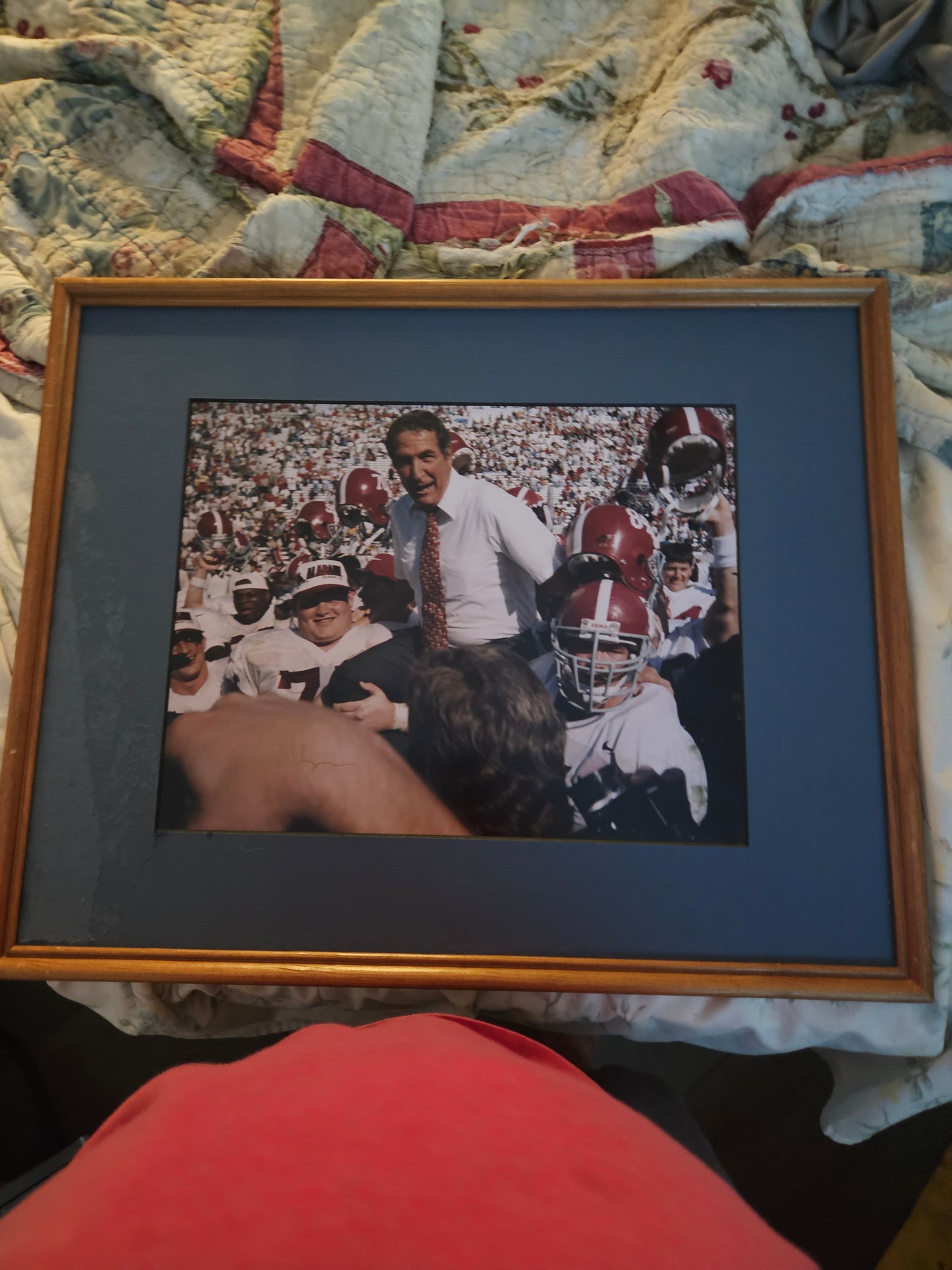Gene Stallings 1992 National Champions Framed Photo — Alabama Crimson Tide