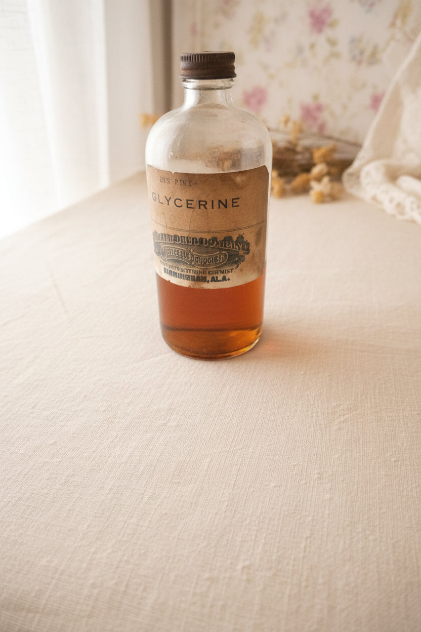 Antique Collier's Drug Company Glycerine Bottle — Birmingham, Alabamaa