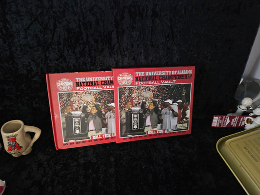 The University of Alabama National Championship Football Vault — Set of 2 Hardcover Books | Roll Tide
